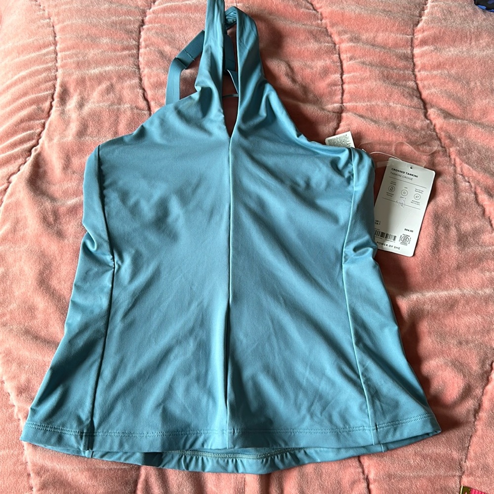 Athleta Blue Twist-Neck Tankini - Picture 3 of 7